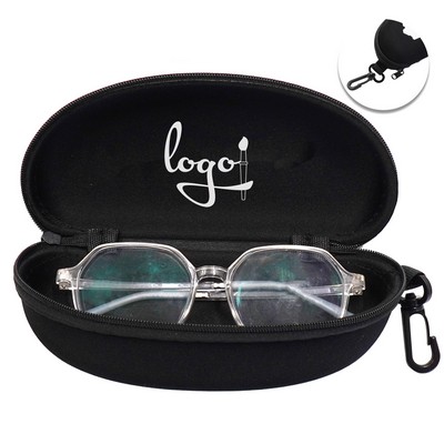 Eva Zipper Glasses Case With Hanging Buckle