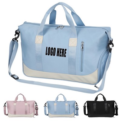 Ocean-Inspired Dual-Compartment Gym Duffel