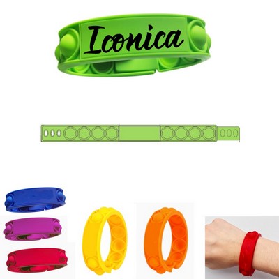 Silicone Finger Bubble Stress Relief Bracelet Wristband