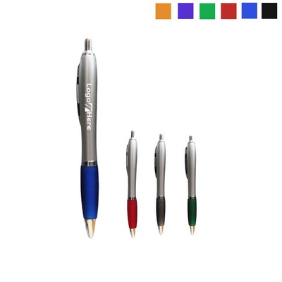 Retractable Plastic Ballpoint Pen