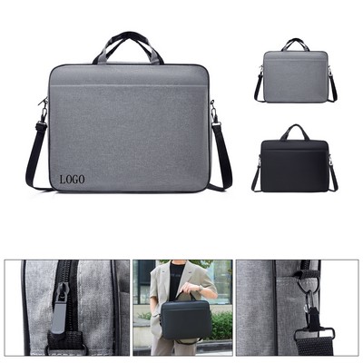 15.6" Oxford Laptop Briefcase w/ Shoulder Strap