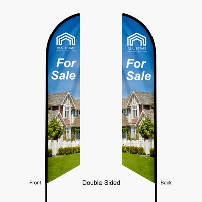 10.5ft Feather Angle Flag Double Sided