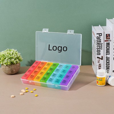 Weekly Pill Organizer W/ Daily Compartments
