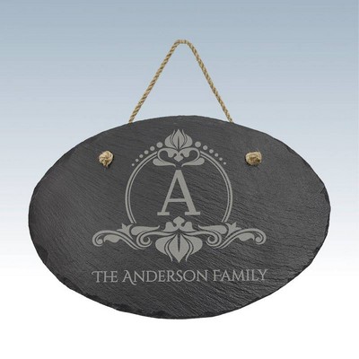 Large Hanging Oval Slate