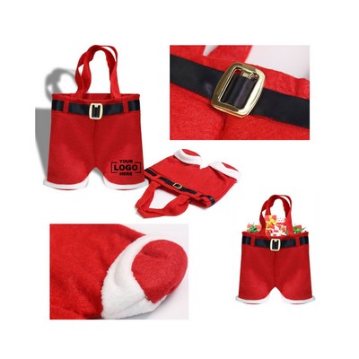 Christmas Pants-Shaped Novelty Tote Bag