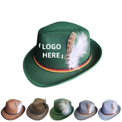 Oktoberfest Hat W/ Feather