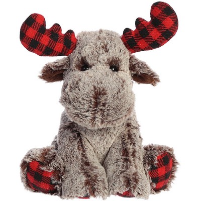 9" Buffalo Plaid Moose