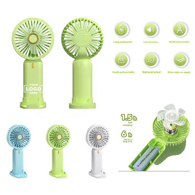 Rechargeable Handheld Fan with USB Charging and Extended Battery Life