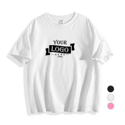 6.3 oz Teenagers' 100% Cotton Crew Neck T-shirt