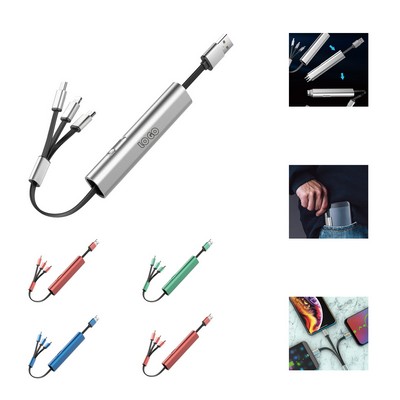 Metal Storage Box For One To Three Retractable Data Cables