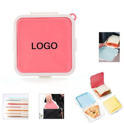 Silicone Sandwich Storage Box For Lunch