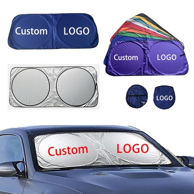 Custom Logo Car Sun Shade(190T)