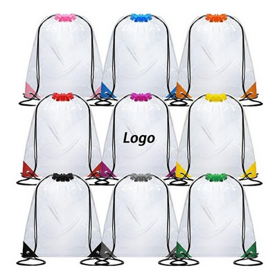 Transparent Drawstring Satchel