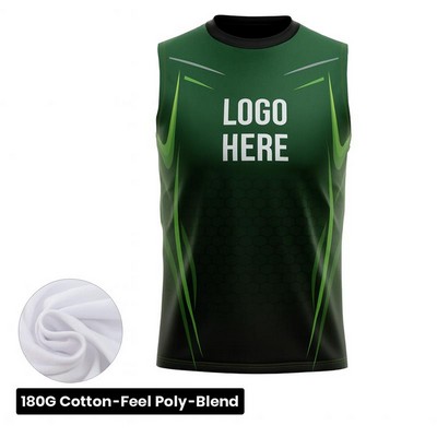 Sublimation Athletic Sleeveless T-Shirt 180G Lightweight