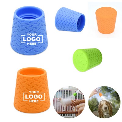 Portable Silicone Pet Shower Head for Outdoor Use