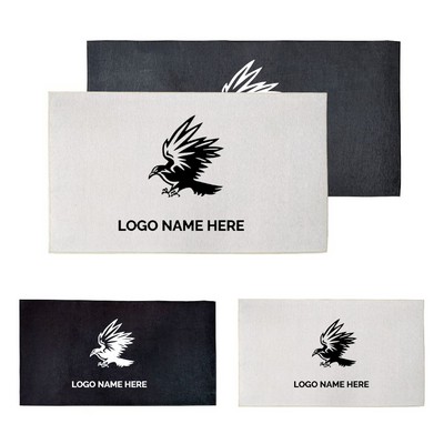 Textured Chenille Sublimation Rug with Washable Back 31.5" x 51"