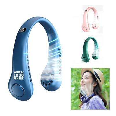 Leafless Digital Hanging Neck Fan