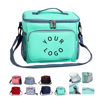 600D Oxford Insulated Lunch Bag Large Cooler Tote With Shoulder Strap