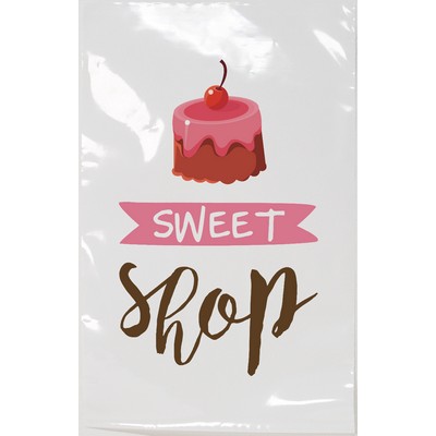 Digital Full Color 2-Sided White Open-Ended Plastic Bag (6" x 9")