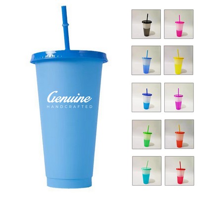 24oz Color-changing Plastic Tumbler