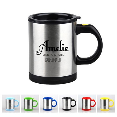12oz Stainless Steel Self-Stirring Mug