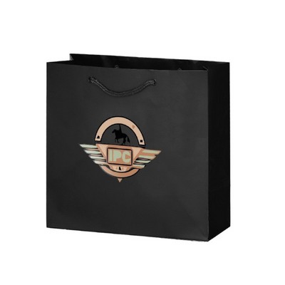 Matt/Gloss 250GSM White Cardboard Laminated Gift Bag(13x7x13'')