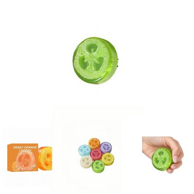 Natural Loofah Soap with Turmeric and Lemon for Skincare
