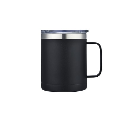 Endura 14 oz Black SS Vacuum Camping Mug W/ Handle