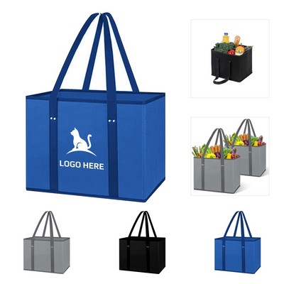 Non Woven Shopping Bag (Box Structure, Extended Handles)