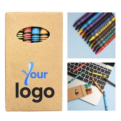 6 Colors Durable Oil Based Graffiti Crayons Set With Portable Case