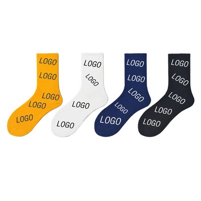 Cotton Jacquard Long Sock