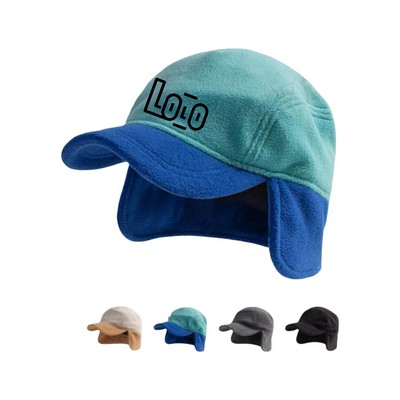 Customized polar fleece ear-protecting baseball caps