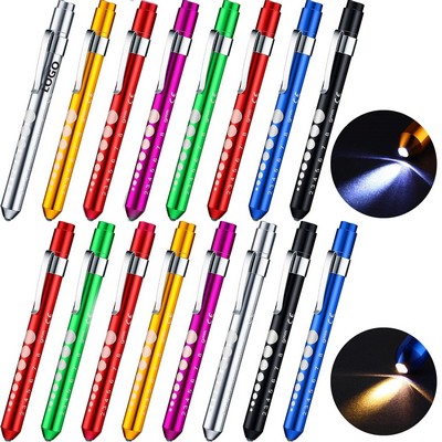 Medical Penlight Pupil Gauge Clickable LED Light