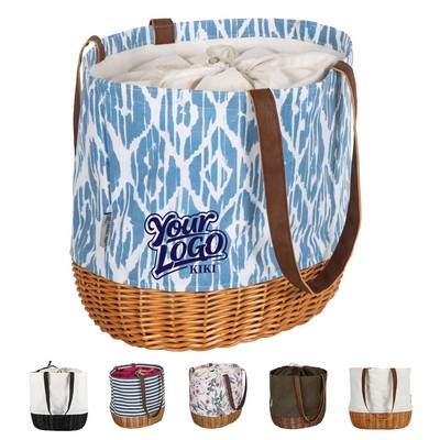 Canvas and Willow Handwoven Tote