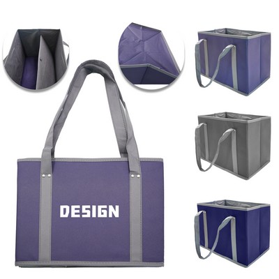 Foldable Handheld Storage Box Tote