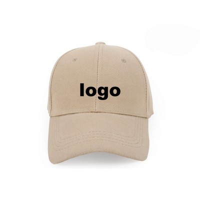 2024 New Spring Summer Solid Color Baseball Cap with Embroidered Logo Design