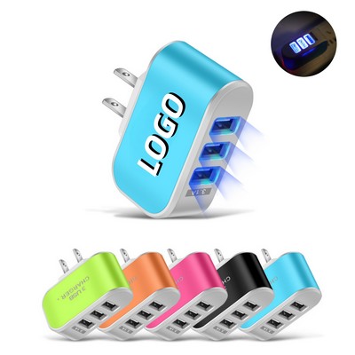 3-Port USB LED Smart Charger