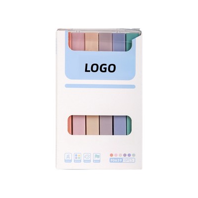 Pastel Highlighter with Soft Square Tip for Journaling and Notes