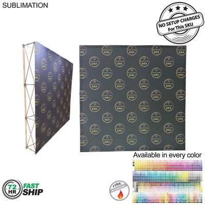 72 Hr Fast Ship - 7.5' Straight Wall Full Height Tension Fabric Pop-up Display Kit
