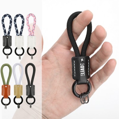 Handmade Vegan Leather Keychain