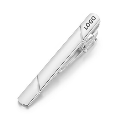 Brass Laser Engraved Colorful Tie Clip for Men's Formal Wear