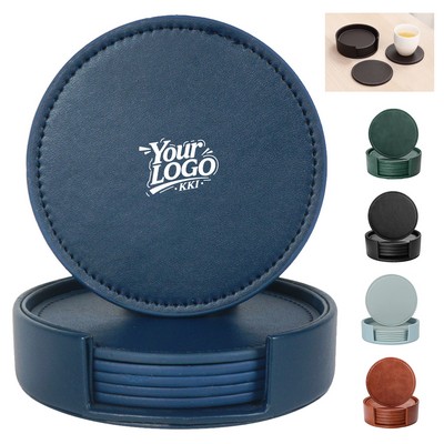 PU Leather Drink Coasters