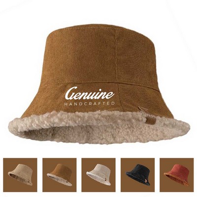 Plush Reversible Bucket Hat