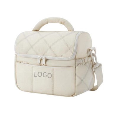 Soft Tasclon Lunch Bag with Waterproof Lining and Insulated Carry Tote