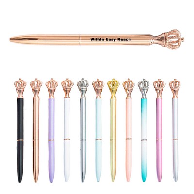 Custom Diamond Crown Jewel Pen