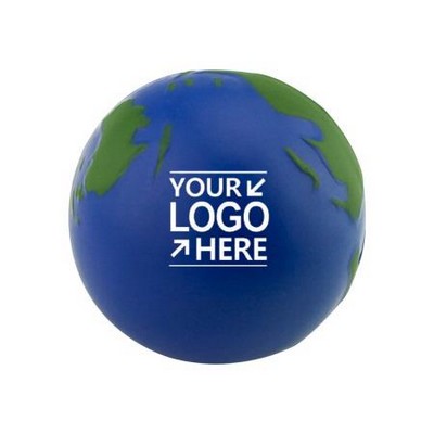 PU Globe Earth Shaped World Squeeze Stress Ball