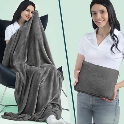 2-in-1 Travel Blanket with Pillow
