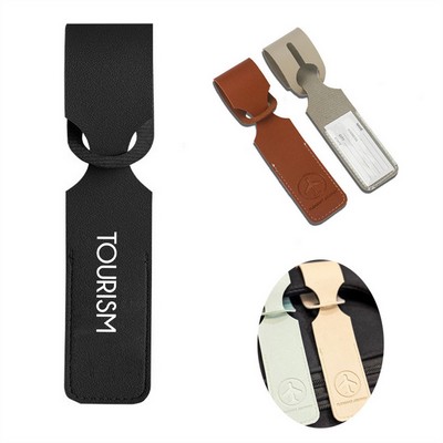 Interpenetrating Design PU Leather Luggage Tags