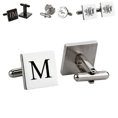 Titanium Steel Cufflinks for Professional & Formal Wear