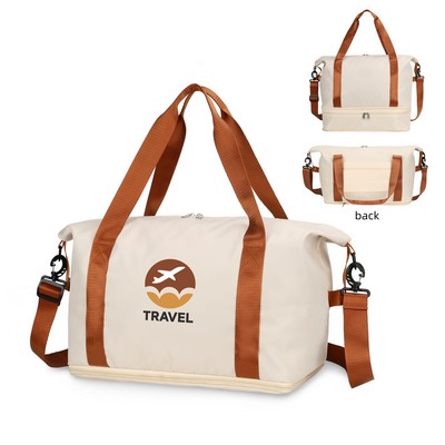 Gym Duffel Bag With Shoe Compartment